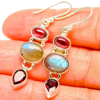 Labradorite Earrings handcrafted by Ana Silver Co - EARR426588