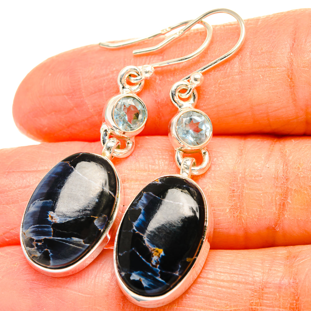 Pietersite Earrings handcrafted by Ana Silver Co - EARR426598