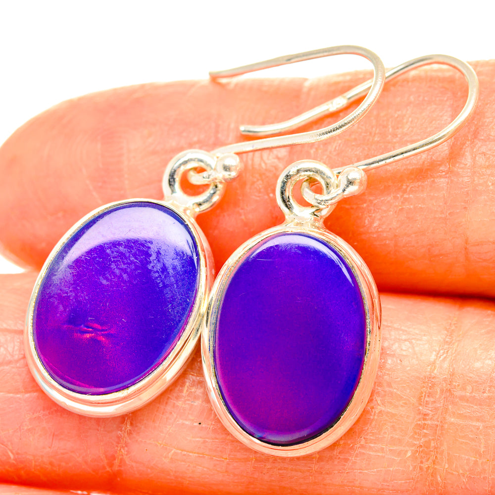 Aura Opal Earrings handcrafted by Ana Silver Co - EARR426604