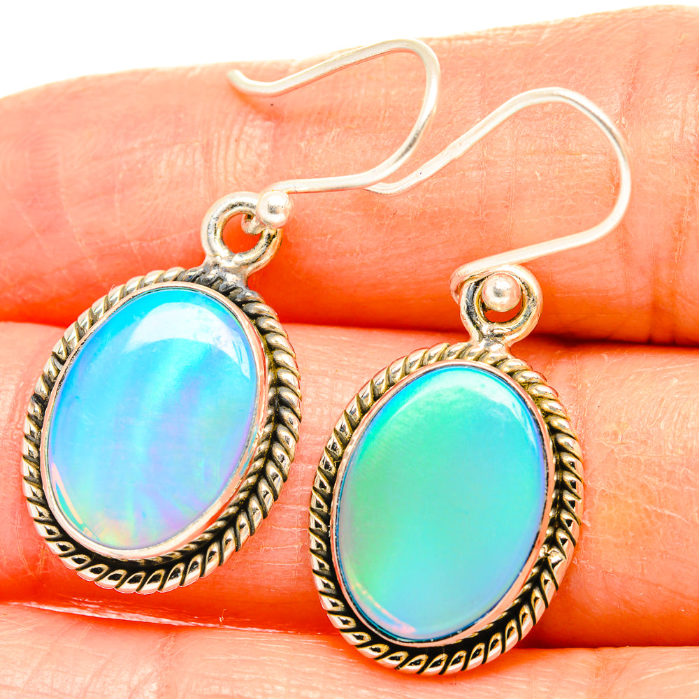 Aura Opal Earrings handcrafted by Ana Silver Co - EARR426611