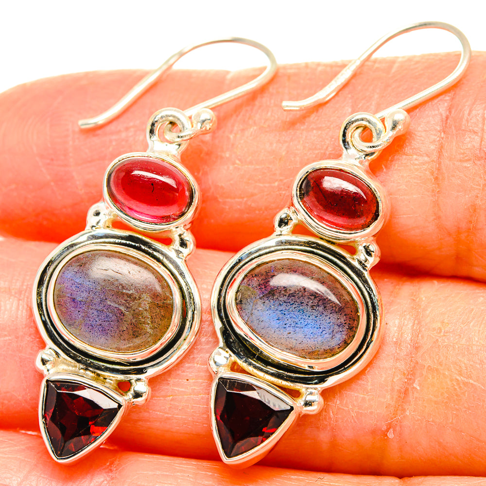 Labradorite Earrings handcrafted by Ana Silver Co - EARR426614