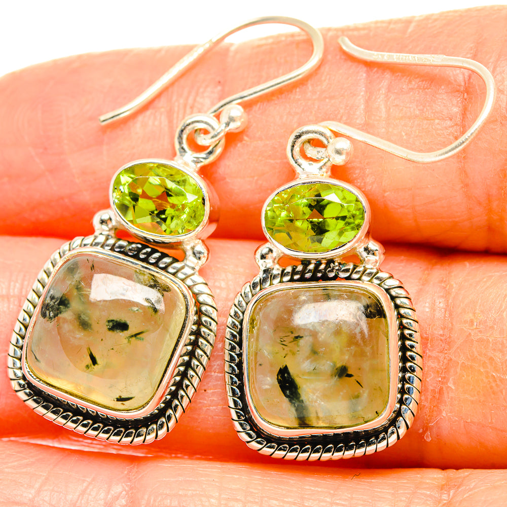 Prehnite Earrings handcrafted by Ana Silver Co - EARR426615