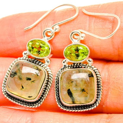 Prehnite Earrings handcrafted by Ana Silver Co - EARR426615