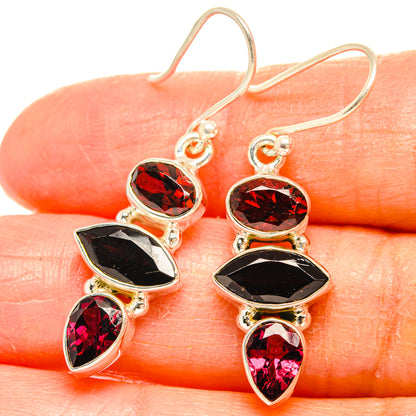Garnet Earrings handcrafted by Ana Silver Co - EARR426619