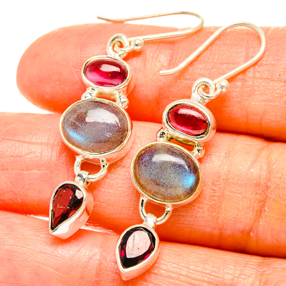 Labradorite Earrings handcrafted by Ana Silver Co - EARR426621