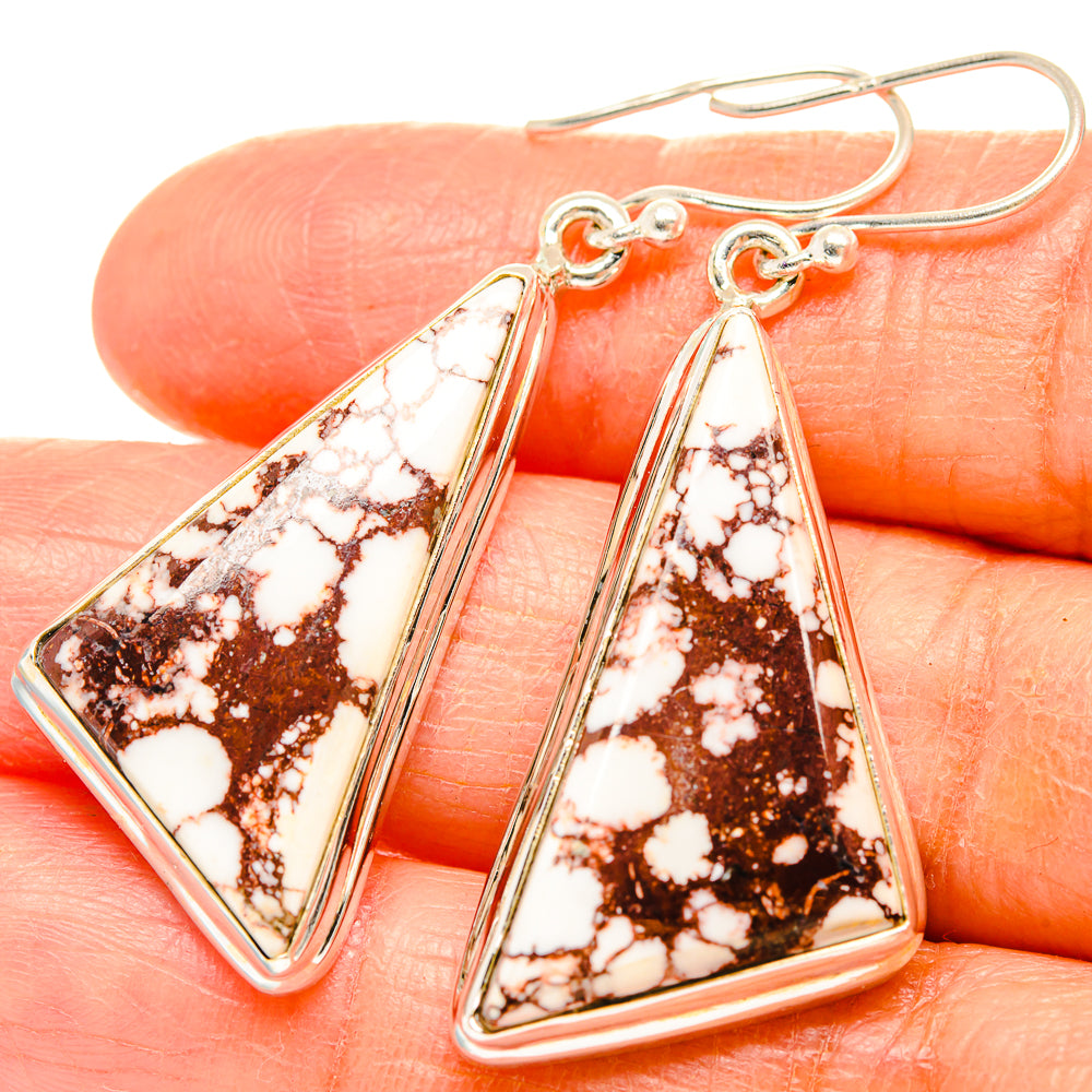 Wild Horse Jasper Earrings handcrafted by Ana Silver Co - EARR426624