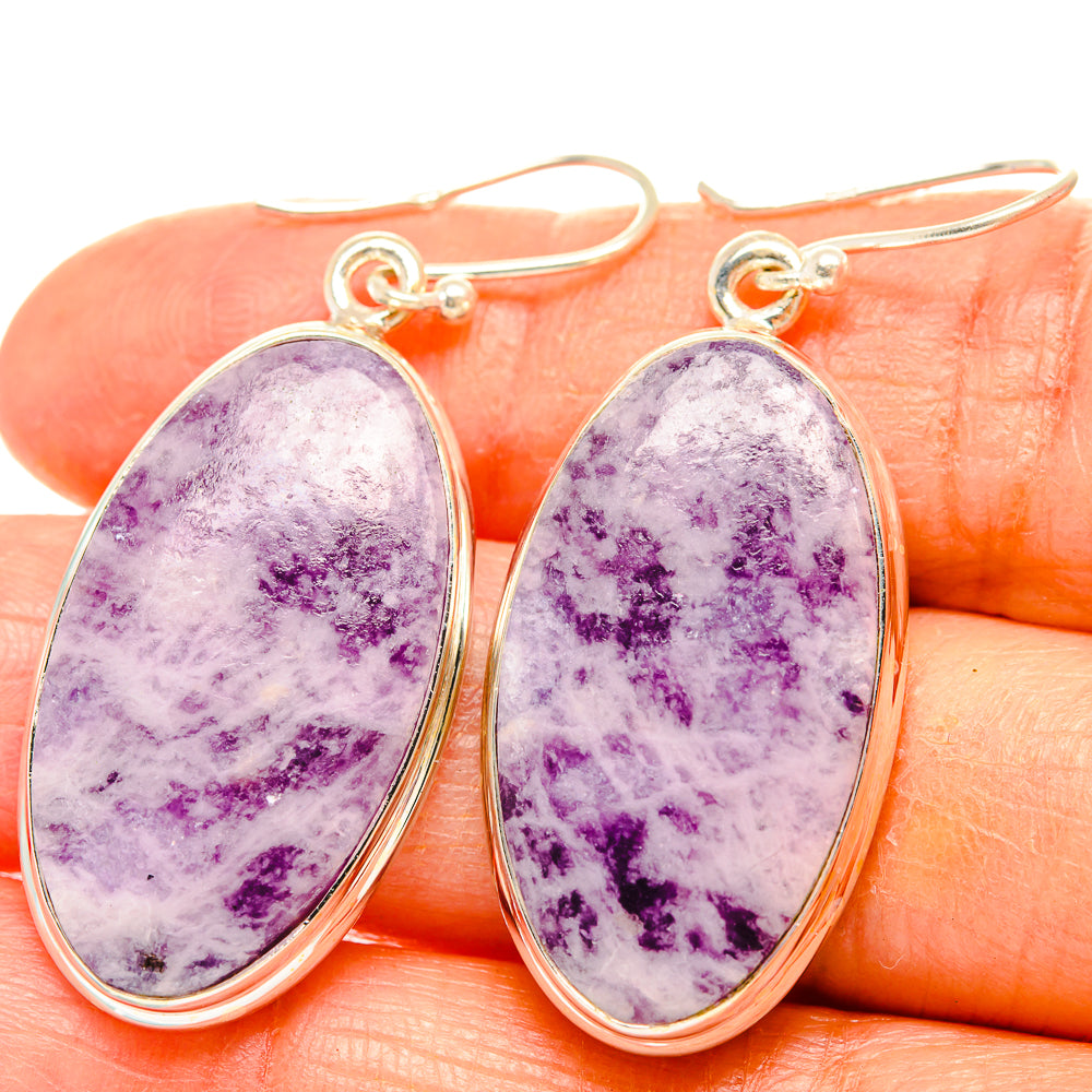 Lepidolite Earrings handcrafted by Ana Silver Co - EARR426627