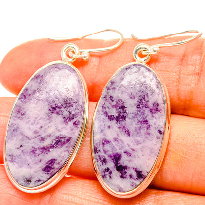 Lepidolite Earrings handcrafted by Ana Silver Co - EARR426627