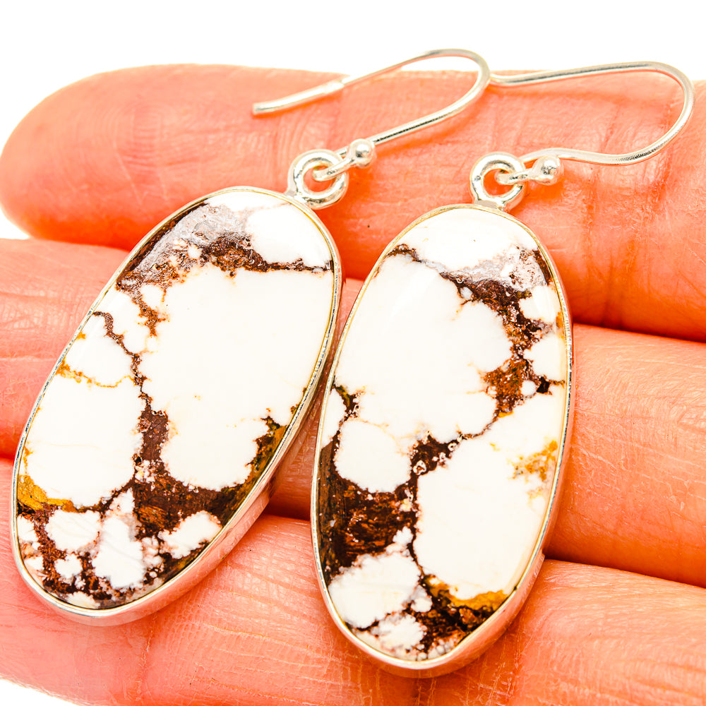 Wild Horse Jasper Earrings handcrafted by Ana Silver Co - EARR426631