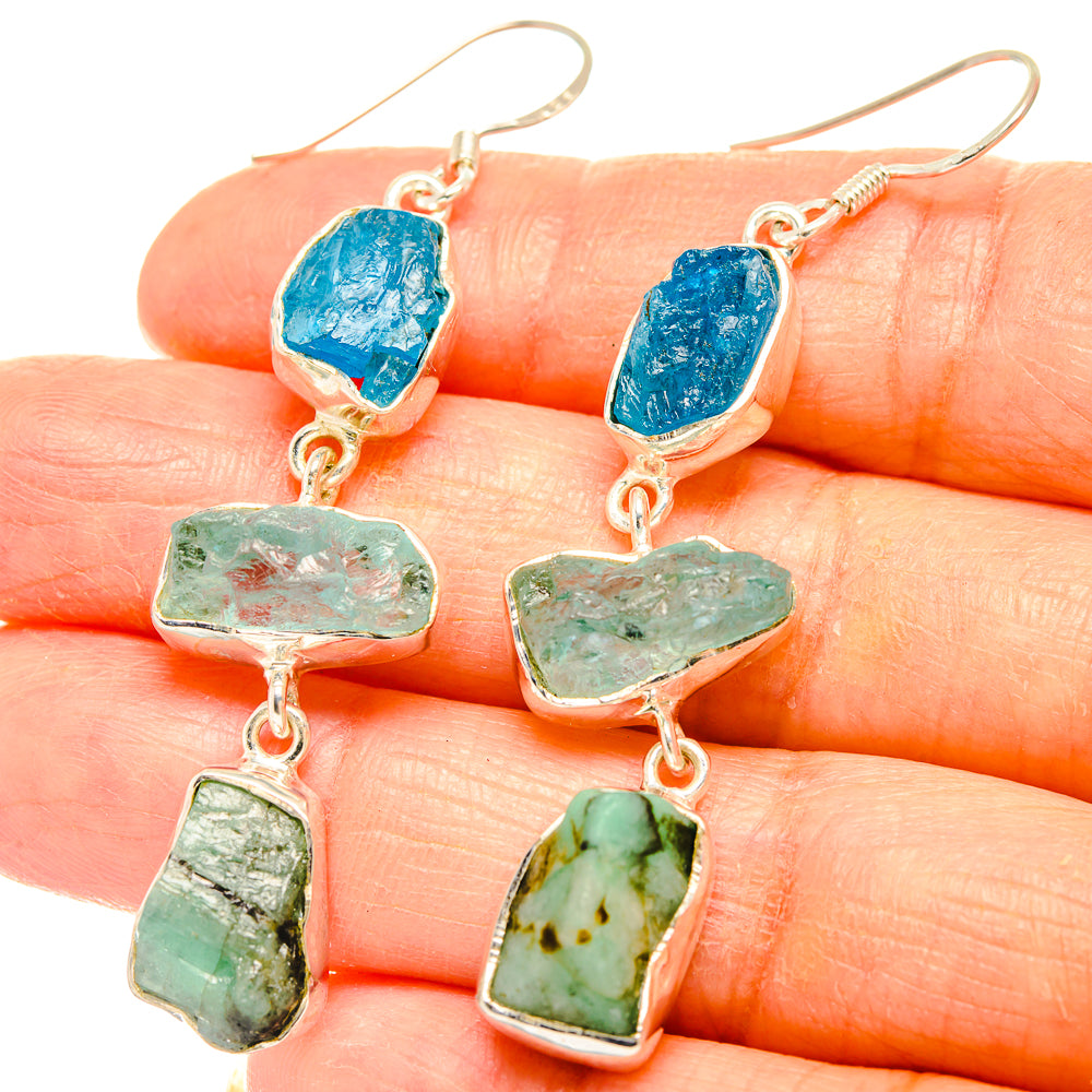 Emerald Earrings handcrafted by Ana Silver Co - EARR426635