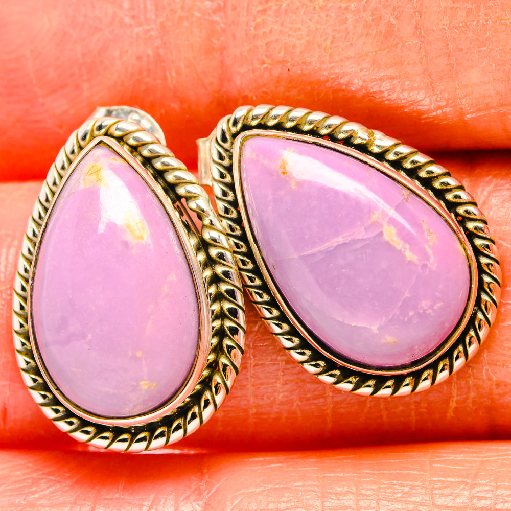 Phosphosiderite Earrings handcrafted by Ana Silver Co - EARR426639