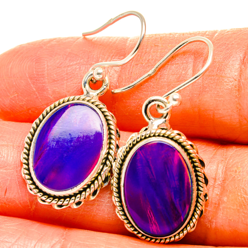 Aura Opal Earrings handcrafted by Ana Silver Co - EARR426646