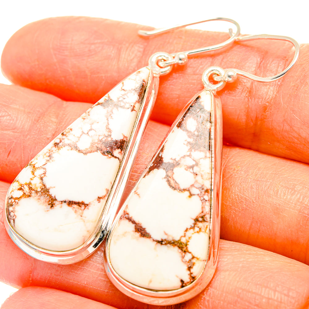 Wild Horse Jasper Earrings handcrafted by Ana Silver Co - EARR426647