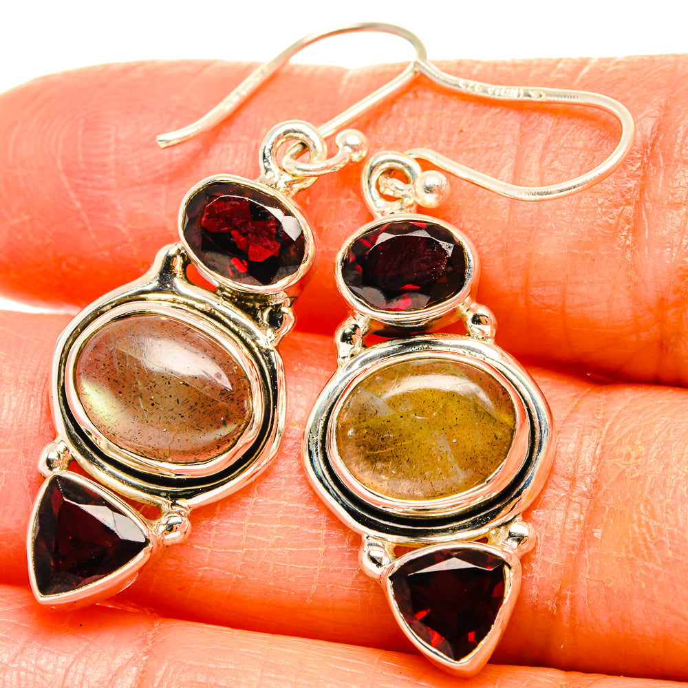 Labradorite Earrings handcrafted by Ana Silver Co - EARR426648