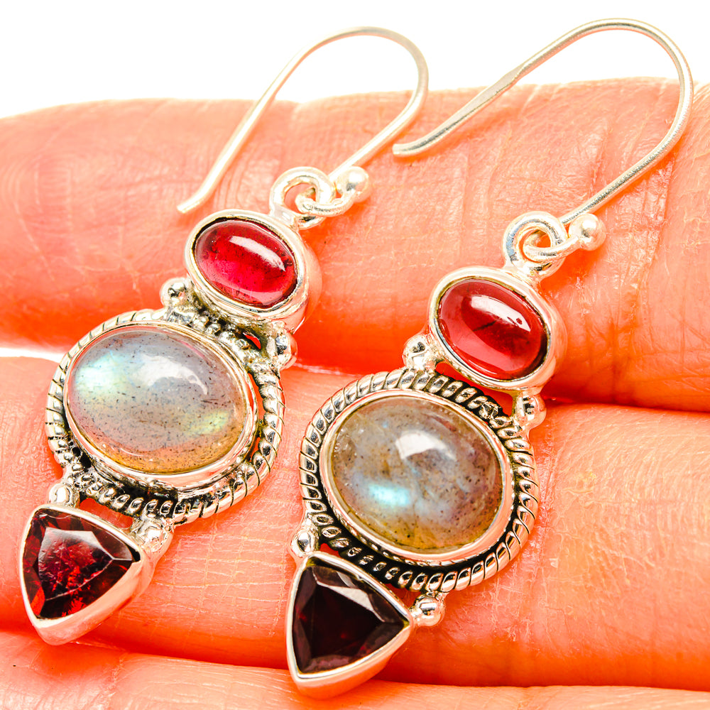 Labradorite Earrings handcrafted by Ana Silver Co - EARR426650