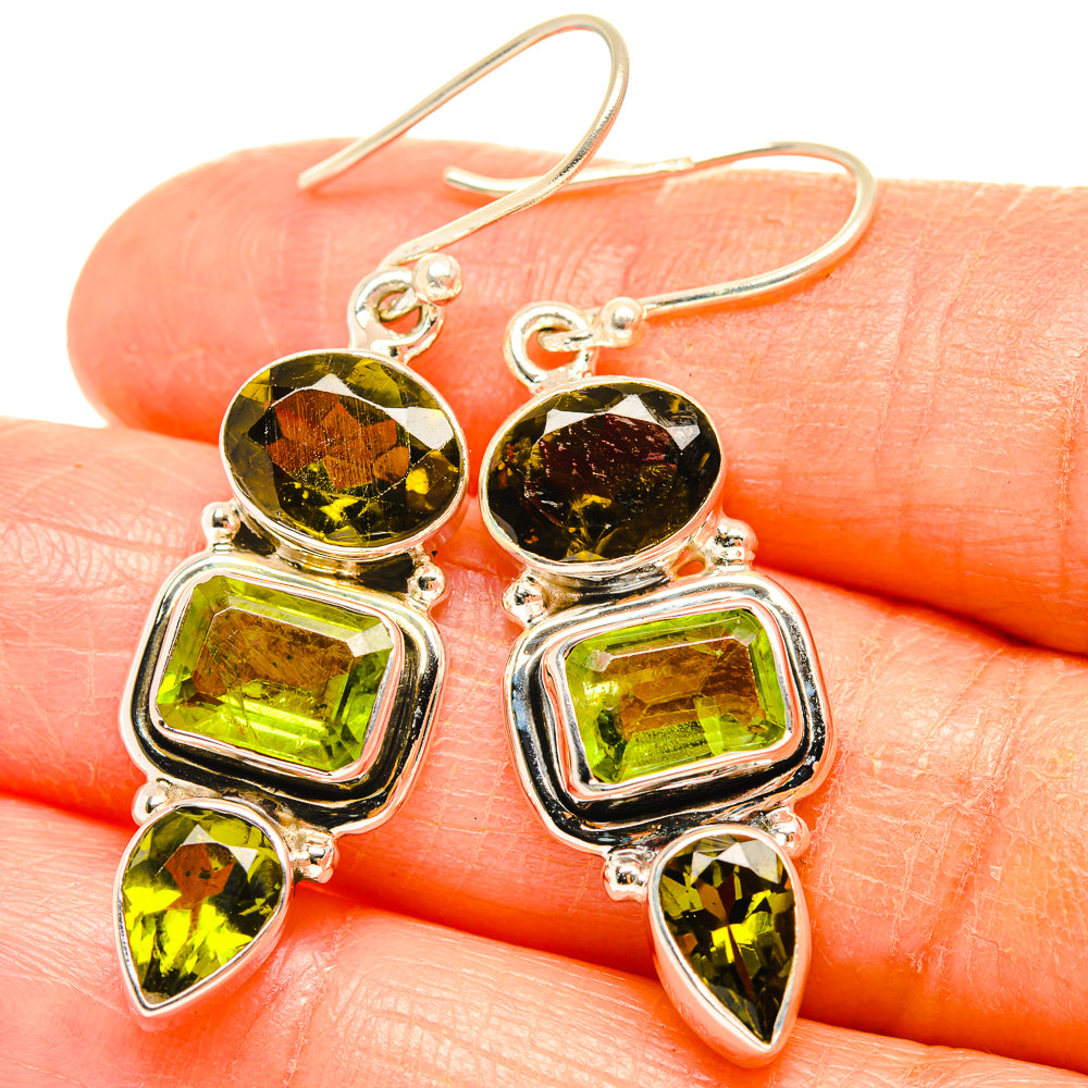 Peridot Earrings handcrafted by Ana Silver Co - EARR426655