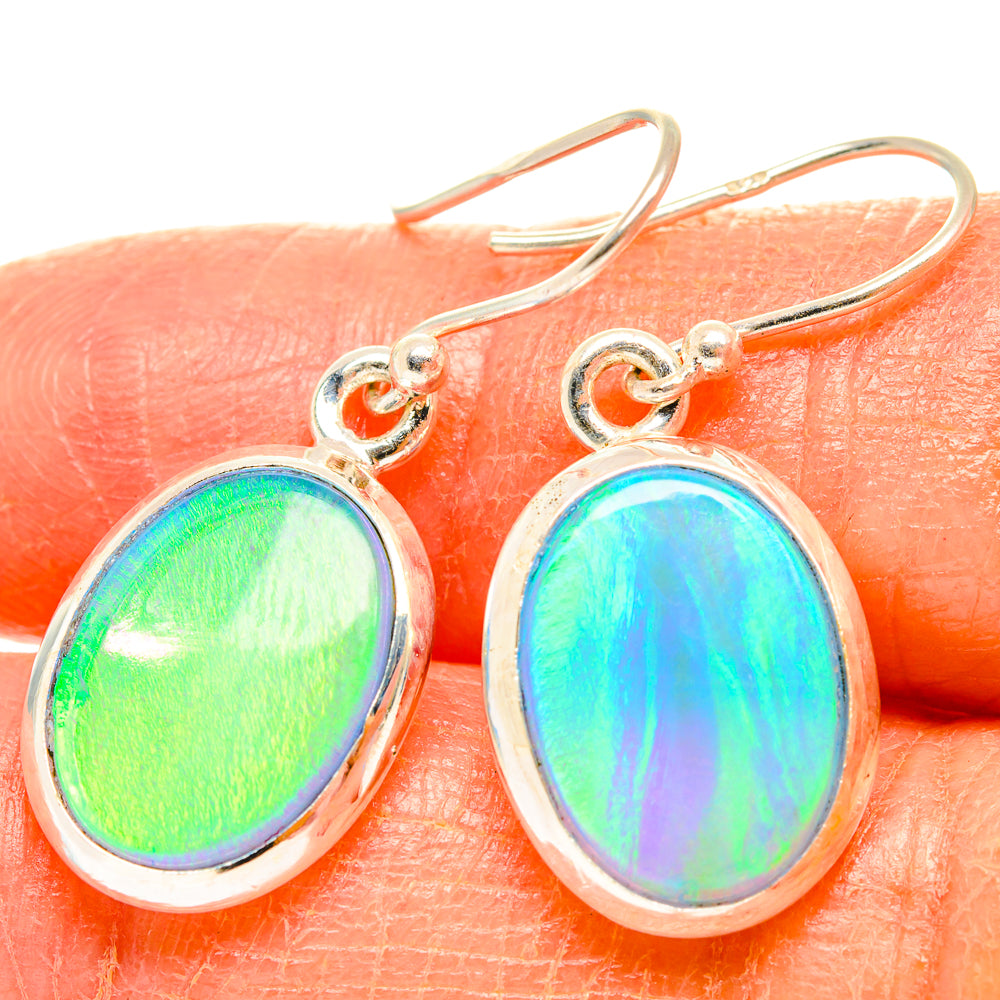 Aura Opal Earrings handcrafted by Ana Silver Co - EARR426660