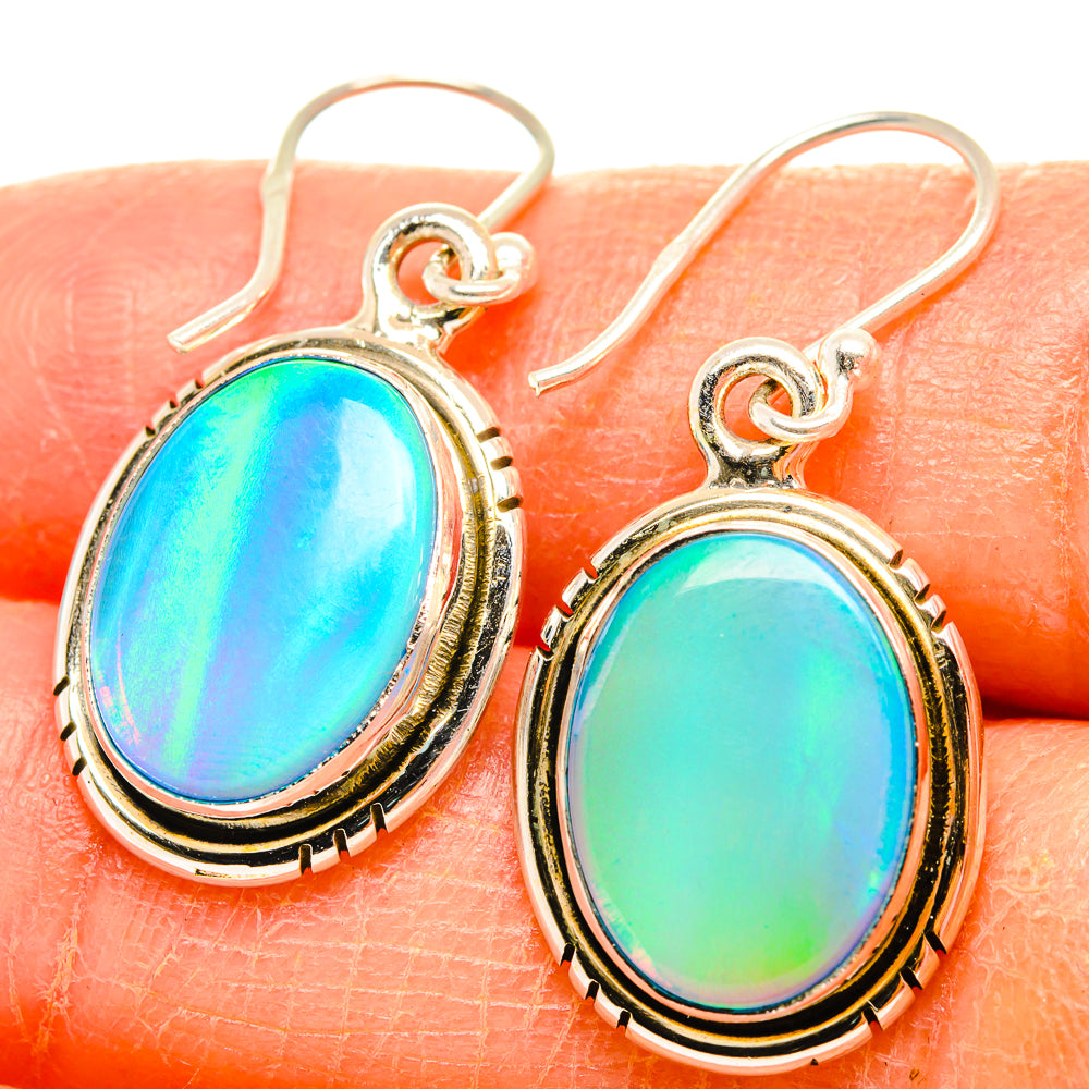Aura Opal Earrings handcrafted by Ana Silver Co - EARR426667