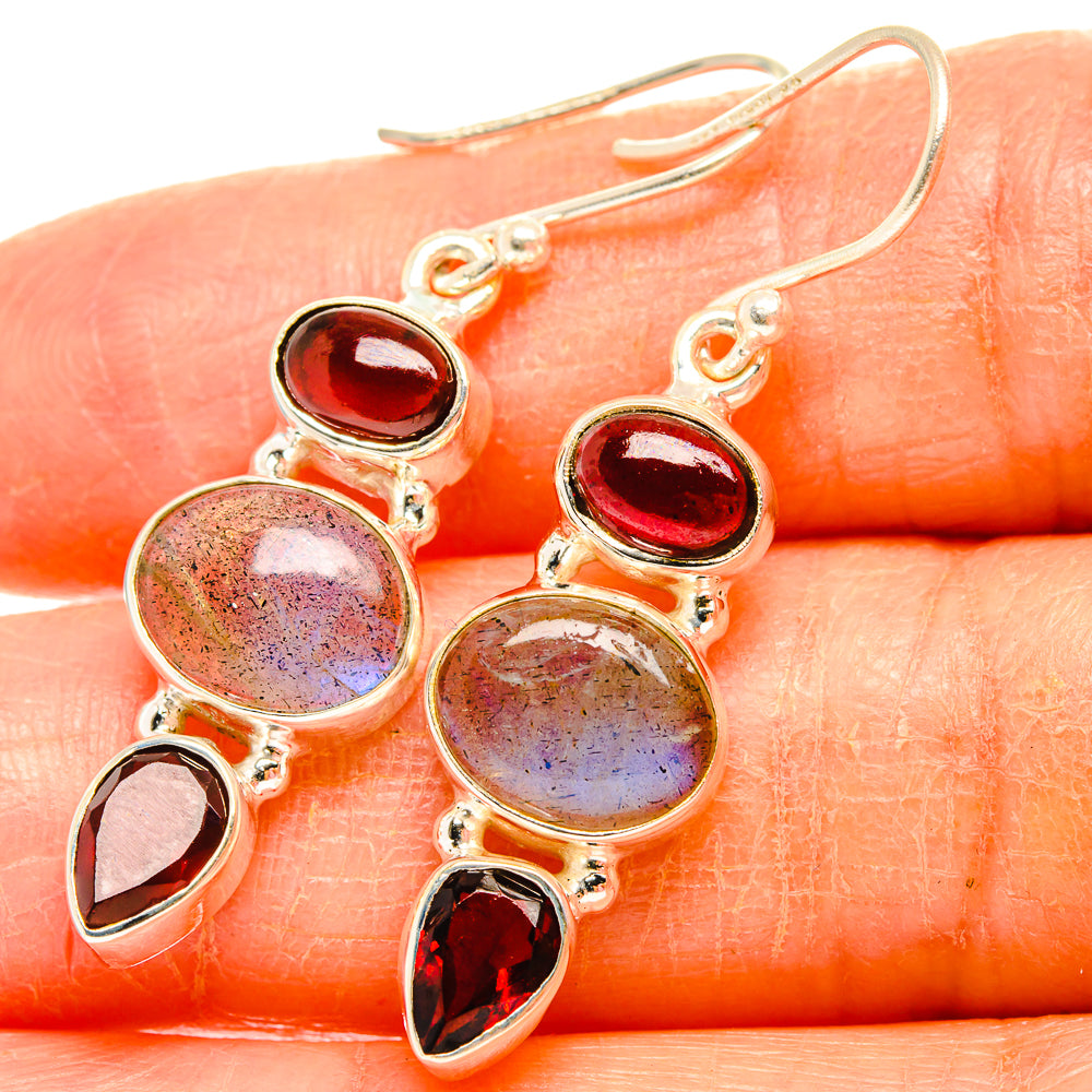 Labradorite Earrings handcrafted by Ana Silver Co - EARR426668