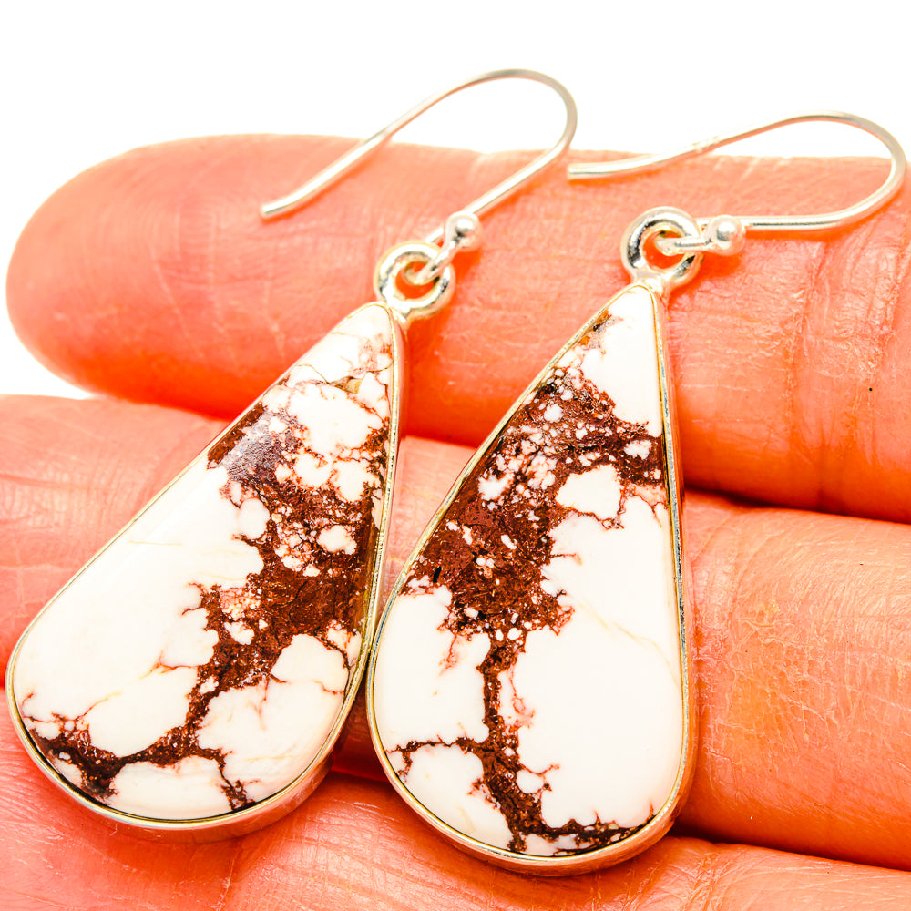 Wild Horse Jasper Earrings handcrafted by Ana Silver Co - EARR426669