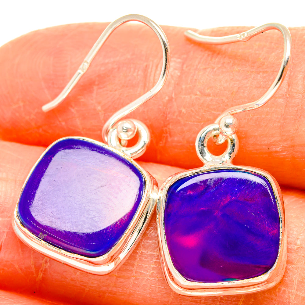 Aura Opal Earrings handcrafted by Ana Silver Co - EARR426685