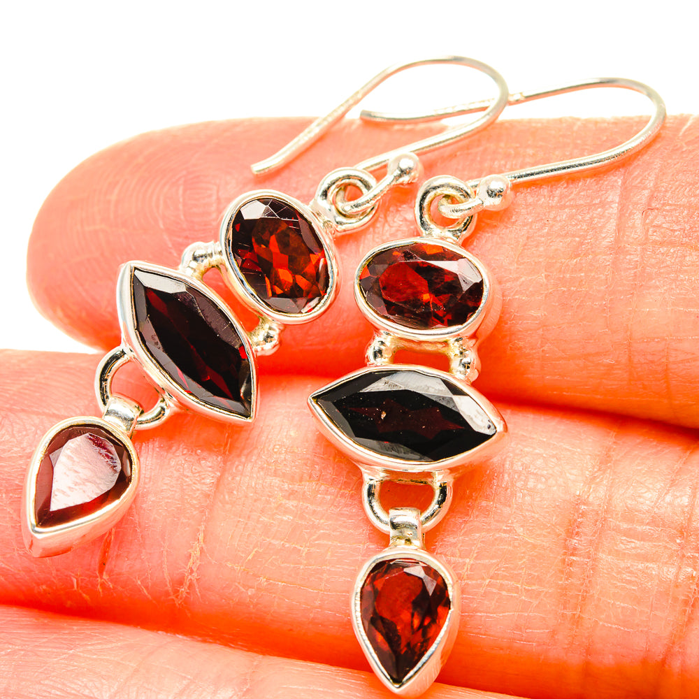 Garnet Earrings handcrafted by Ana Silver Co - EARR426690