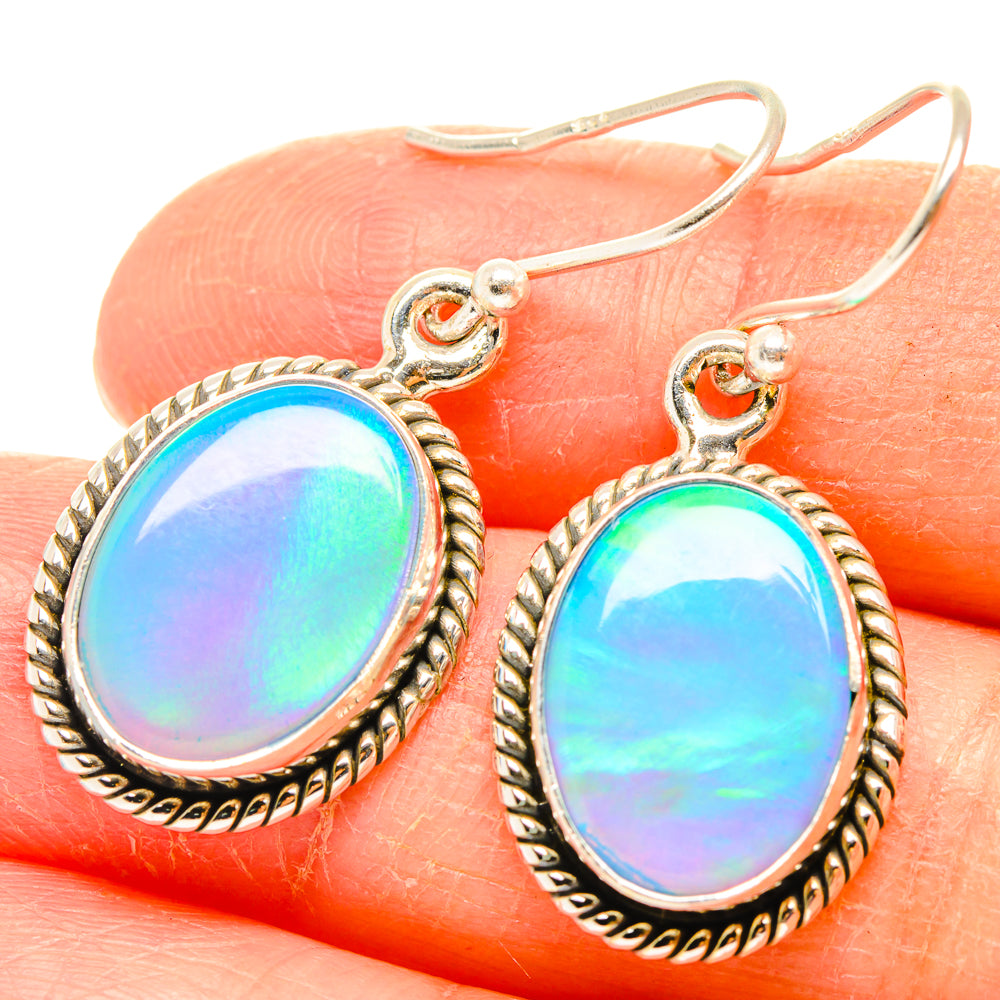 Aura Opal Earrings handcrafted by Ana Silver Co - EARR426699