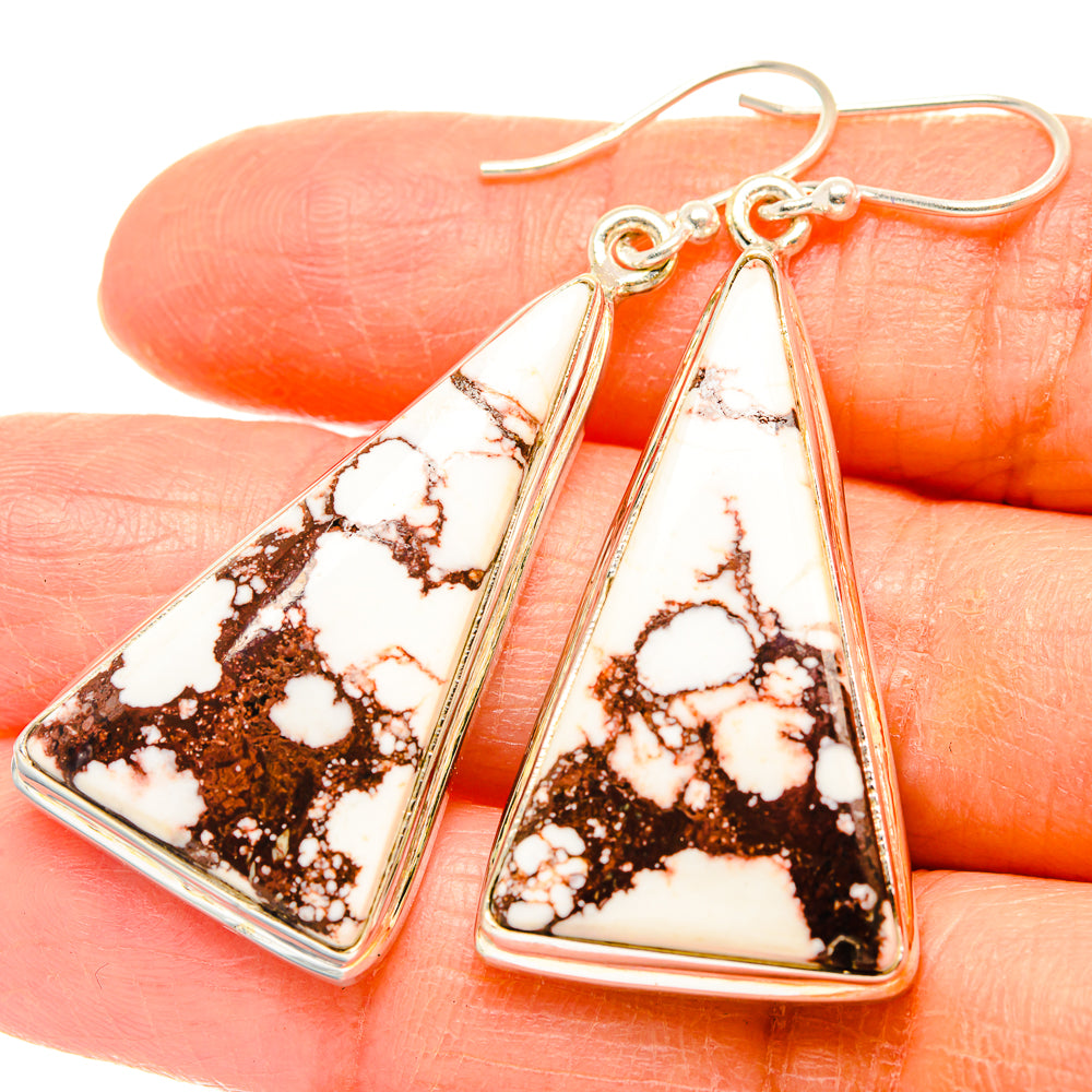 Wild Horse Jasper Earrings handcrafted by Ana Silver Co - EARR426716