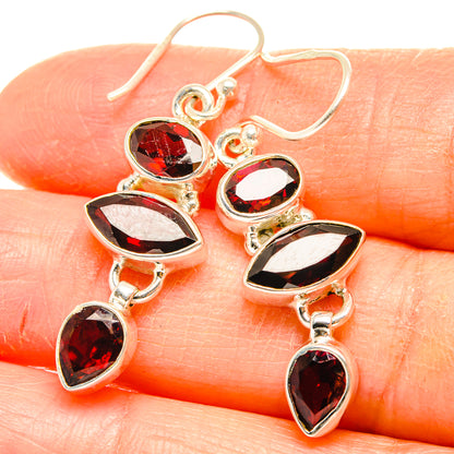 Garnet Earrings handcrafted by Ana Silver Co - EARR426719