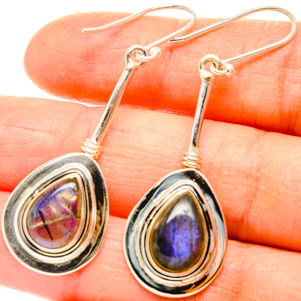 Labradorite Earrings handcrafted by Ana Silver Co - EARR426729