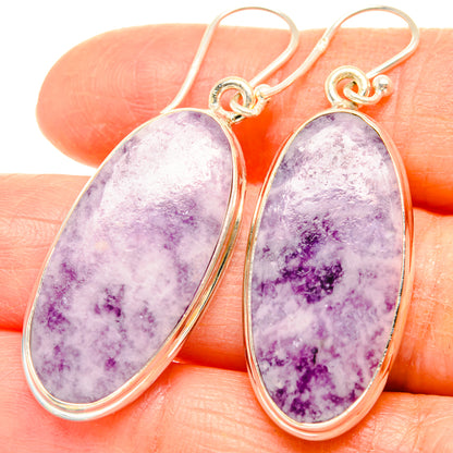 Lepidolite Earrings handcrafted by Ana Silver Co - EARR426730