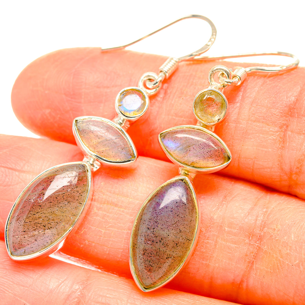 Labradorite Earrings handcrafted by Ana Silver Co - EARR426733