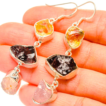 Garnet Earrings handcrafted by Ana Silver Co - EARR426736
