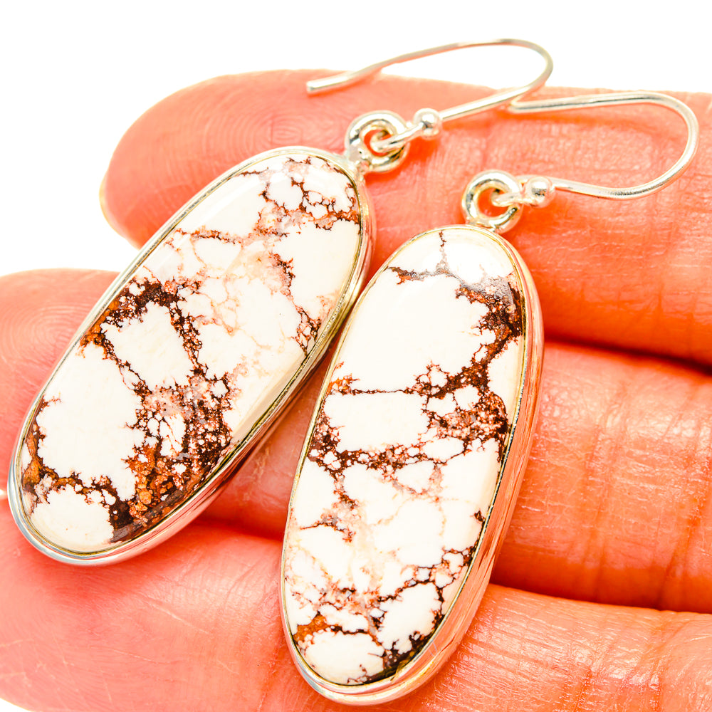 Wild Horse Jasper Earrings handcrafted by Ana Silver Co - EARR426738