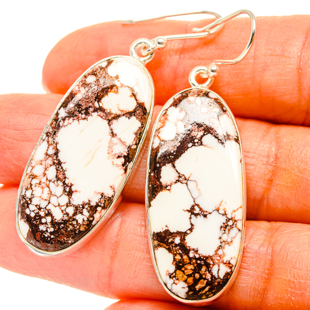 Wild Horse Jasper Earrings handcrafted by Ana Silver Co - EARR426746