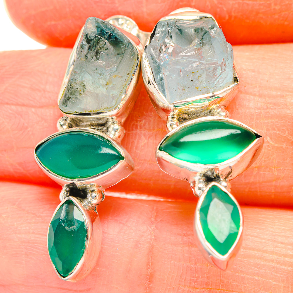 Aquamarine Earrings handcrafted by Ana Silver Co - EARR426749