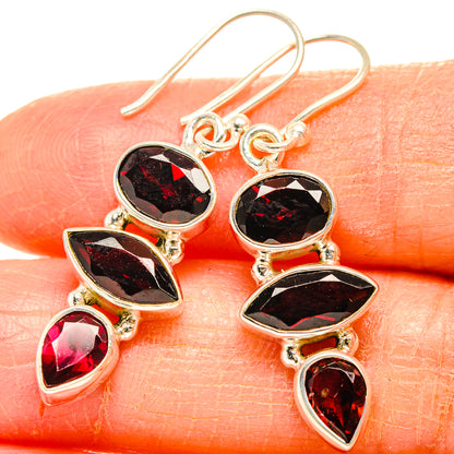 Garnet Earrings handcrafted by Ana Silver Co - EARR426755