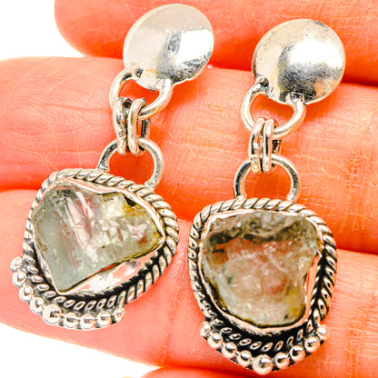 Aquamarine Earrings handcrafted by Ana Silver Co - EARR426758
