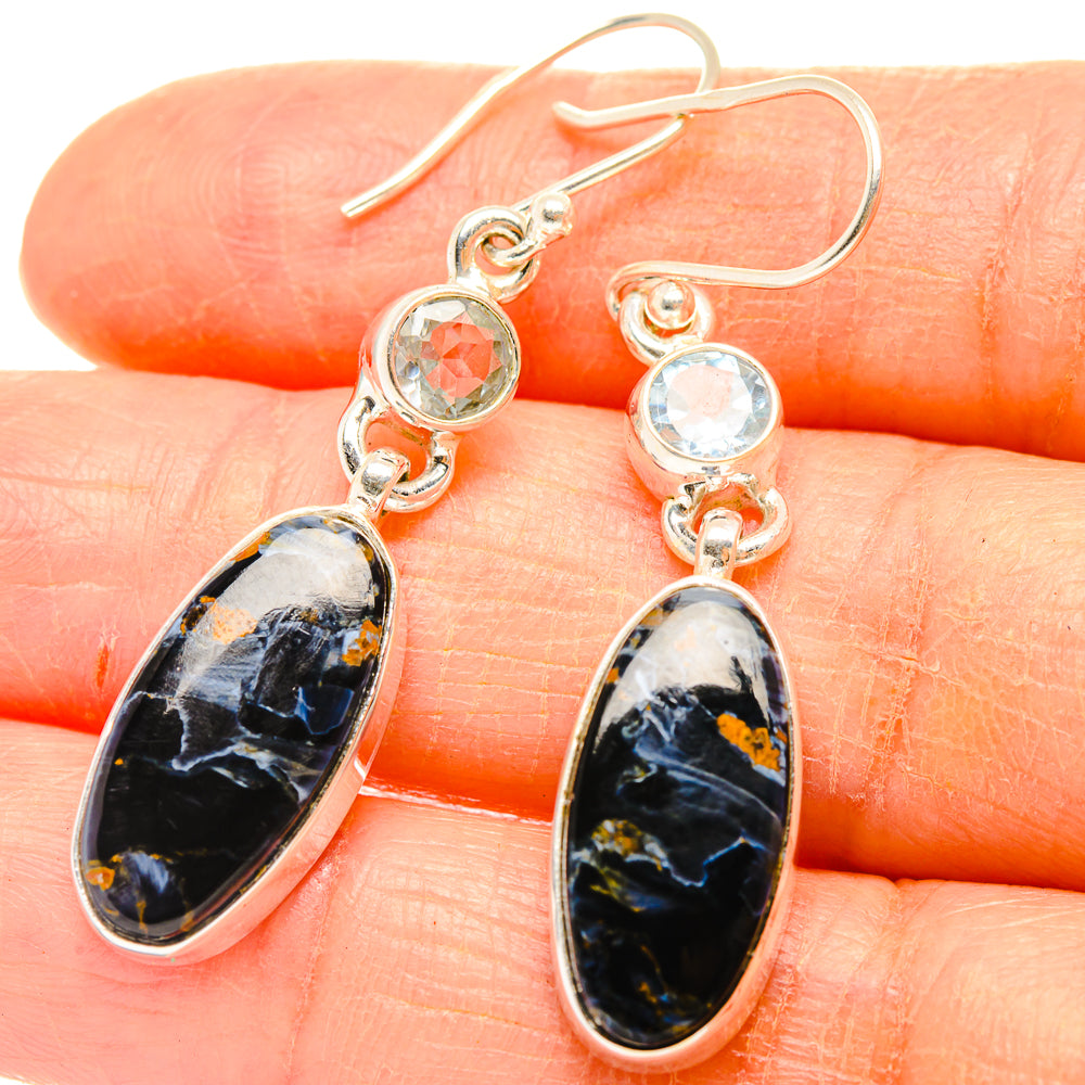 Pietersite Earrings handcrafted by Ana Silver Co - EARR426761