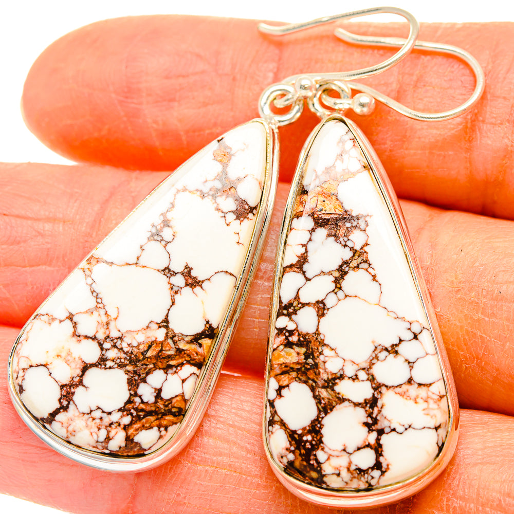 Wild Horse Jasper Earrings handcrafted by Ana Silver Co - EARR426763