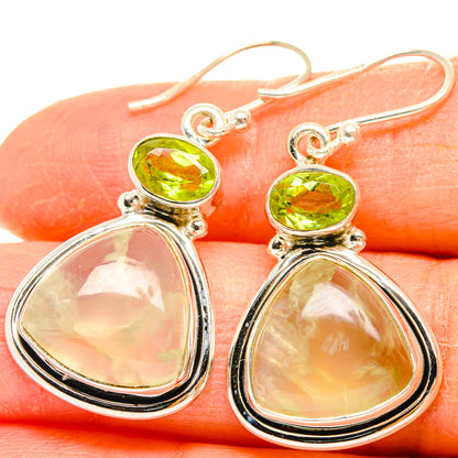 Prehnite Earrings handcrafted by Ana Silver Co - EARR426773