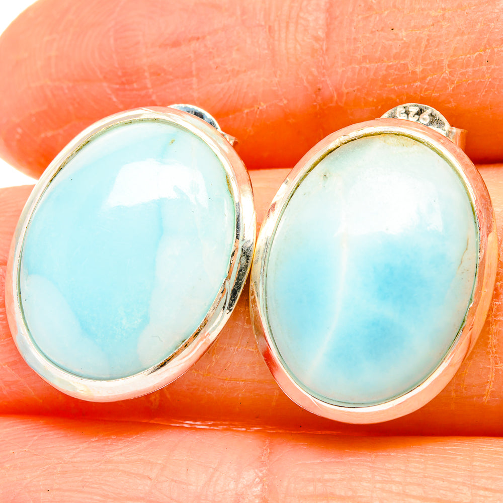Larimar Earrings handcrafted by Ana Silver Co - EARR426777