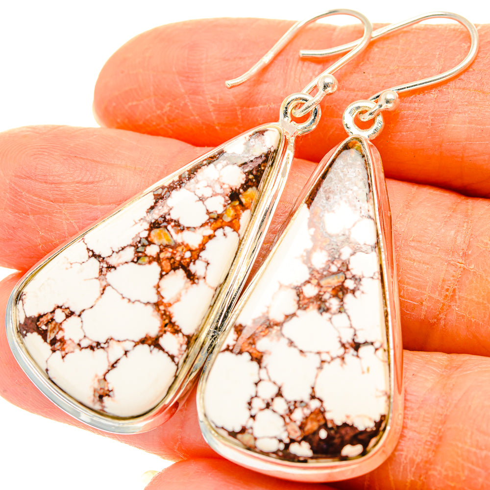 Wild Horse Jasper Earrings handcrafted by Ana Silver Co - EARR426783