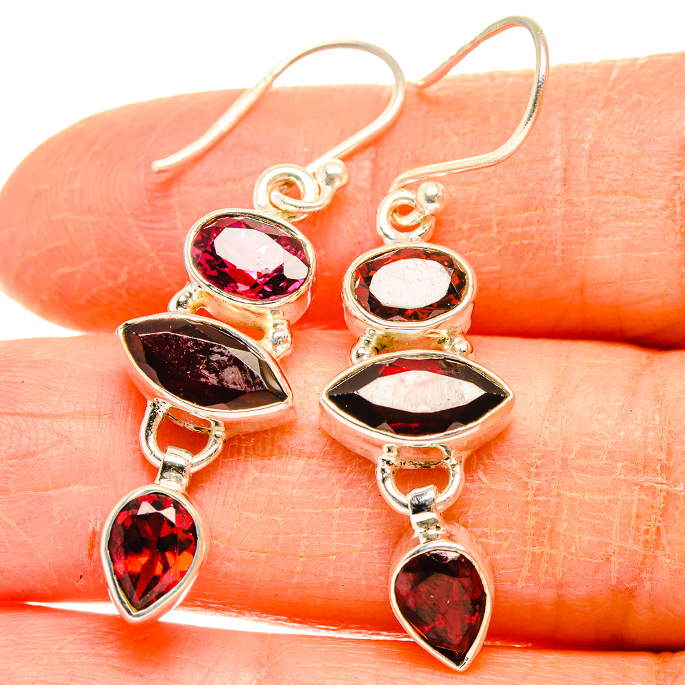 Garnet Earrings handcrafted by Ana Silver Co - EARR426786
