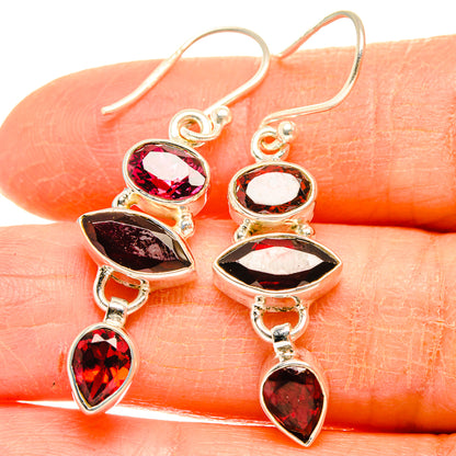 Garnet Earrings handcrafted by Ana Silver Co - EARR426786