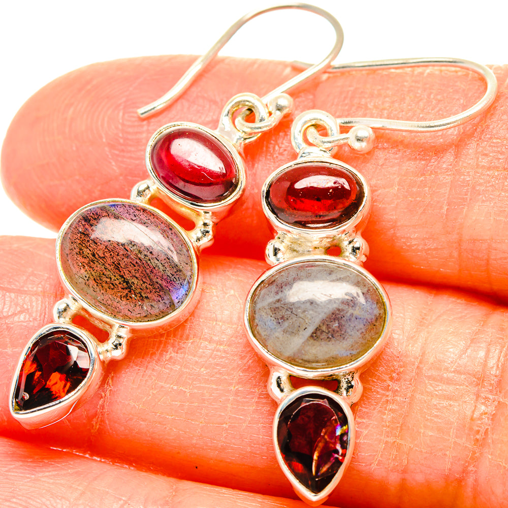 Labradorite Earrings handcrafted by Ana Silver Co - EARR426789