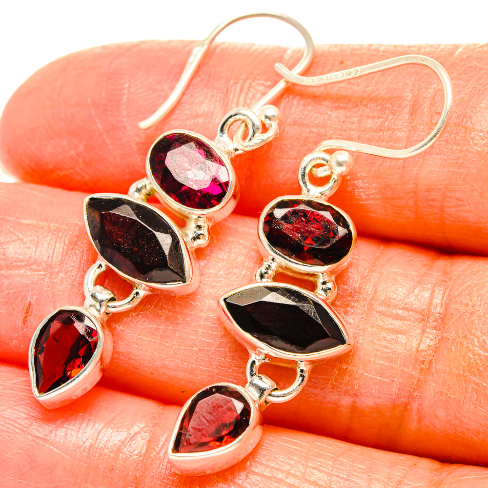 Garnet Earrings handcrafted by Ana Silver Co - EARR426795