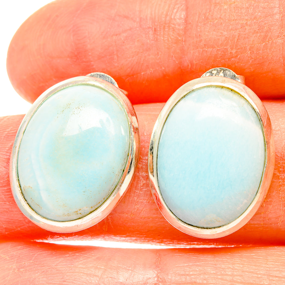 Larimar Earrings handcrafted by Ana Silver Co - EARR426801