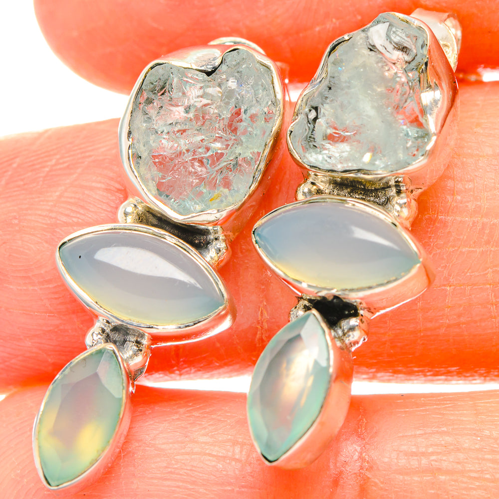Aquamarine Earrings handcrafted by Ana Silver Co - EARR426808