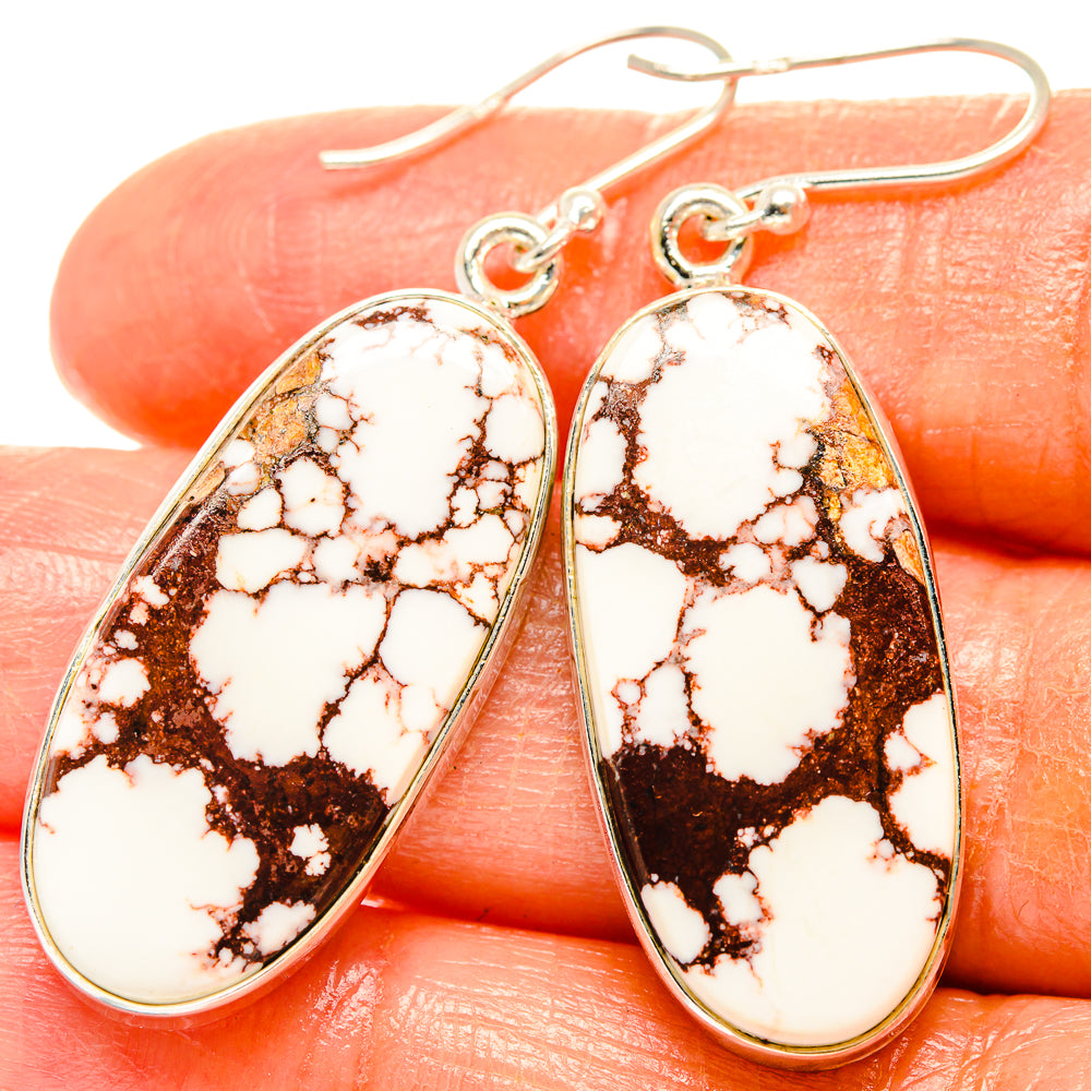 Wild Horse Jasper Earrings handcrafted by Ana Silver Co - EARR426815